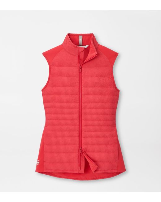 Peter Millar Red Fuse Seersucker Hybrid Gilet