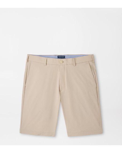 Peter Millar Natural Matlock Seersucker Performance Short for men