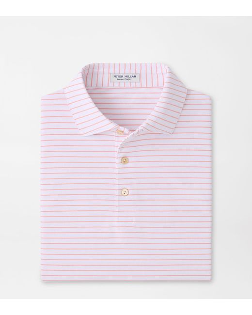 Peter Millar Pink Winston Performance Mesh Polo for men