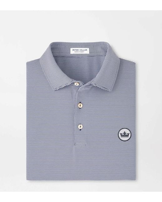 Peter Millar Blue Crown Seal Jubilee Performance Jersey Polo for men