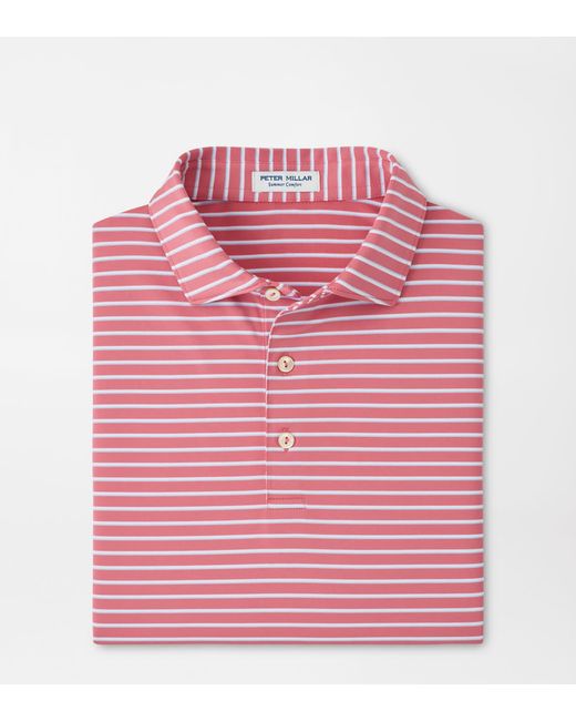 Peter Millar Pink Dunnes Performance Jersey Polo for men