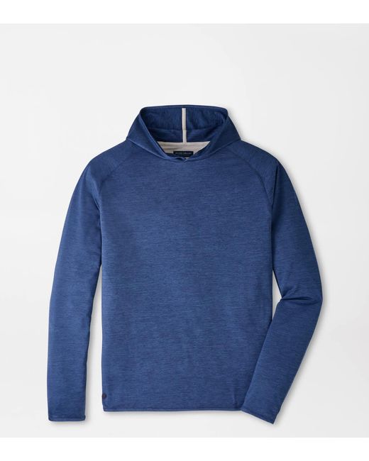 Peter Millar Blue Stealth Performance Hoodie for men