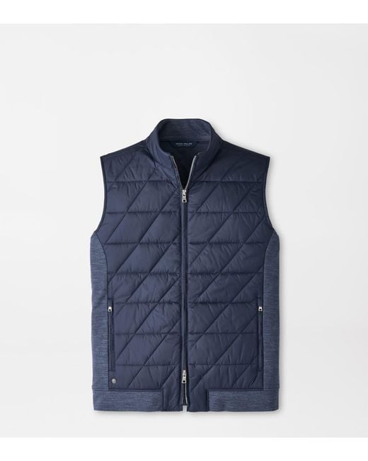 Peter Millar Blue Walker Hybrid Gilet for men