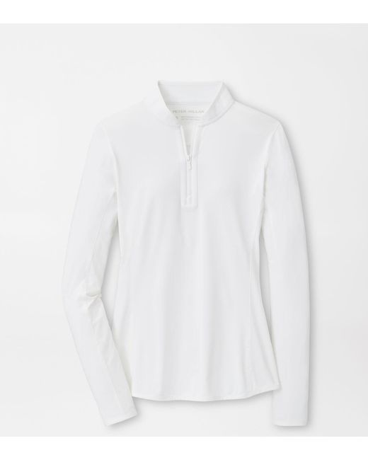 Peter Millar White Lightweight Sun Shirt