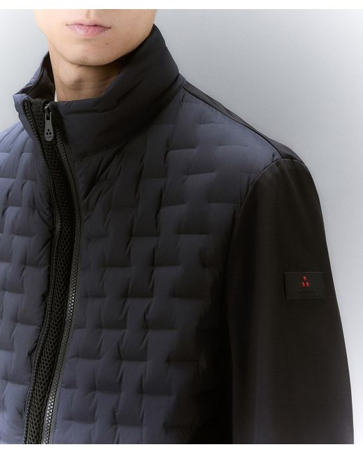 Peuterey Bomberjacke mit geometrischer Steppung in Black für Herren
