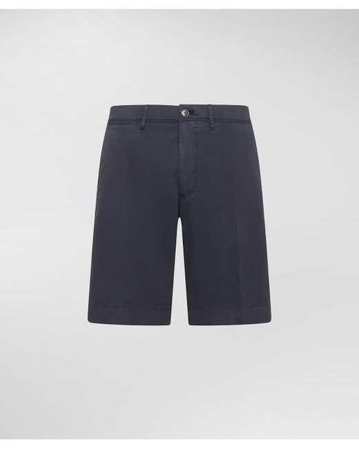 Peuterey Bermudashorts aus Baumwoll-Stretch in Blue für Herren