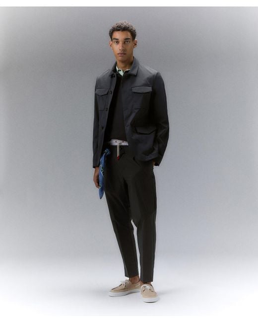 Peuterey Feldjacke aus mattem Twill in Black für Herren