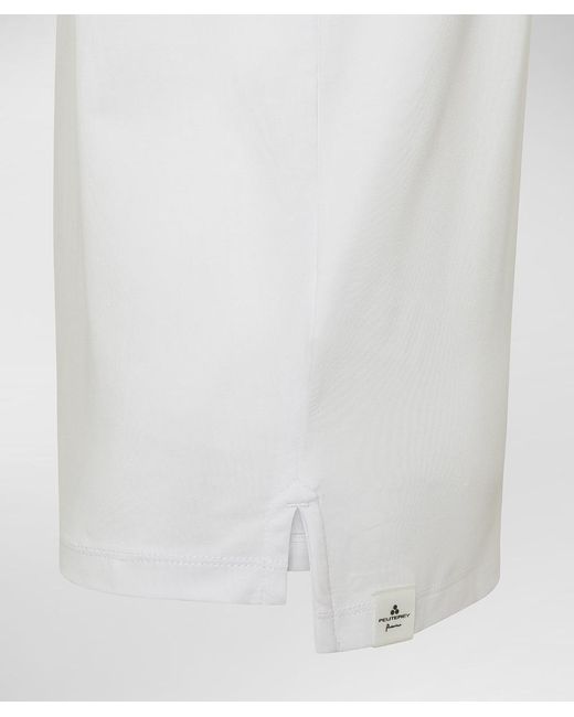 Peuterey Leichtes klassisches Poloshirt in White für Herren