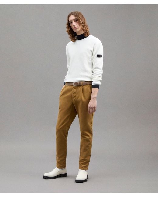 Peuterey PATENTMUSTER-BAUMWOLLPULLOVER in White für Herren
