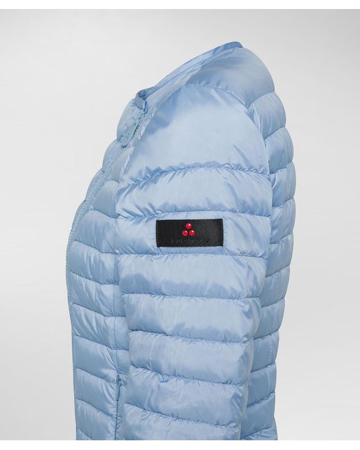 Peuterey Blue Taillierte Jacke mit schrägem Reißverschluss