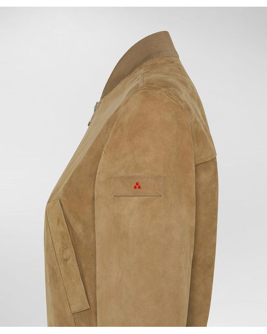 Peuterey Natural Kurze Bomberjacke aus Wildleder