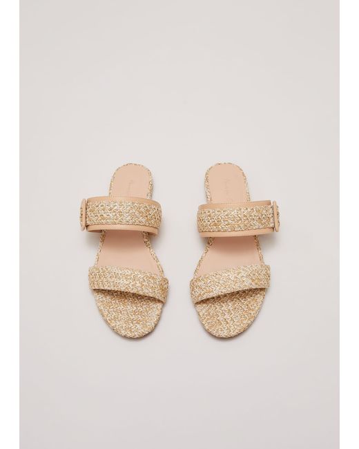 Phase Eight Natural Raffia Slider