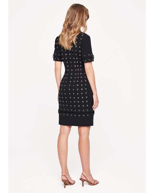 Phase Eight Black Evlin Eyelet Dress