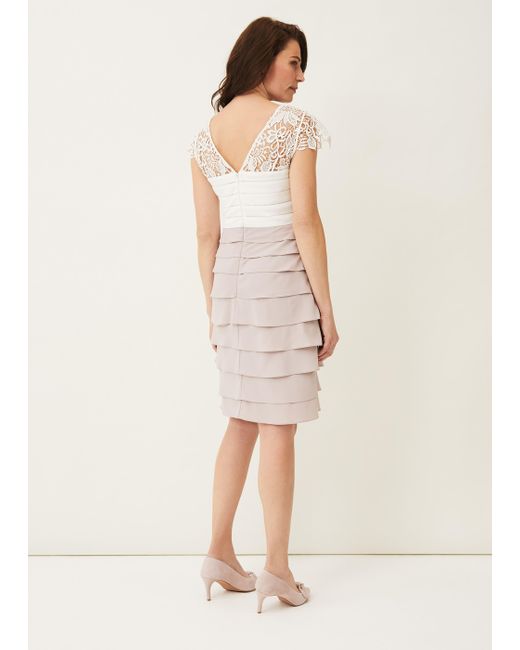 Phase Eight Natural Faith Contrast Fitted Dress