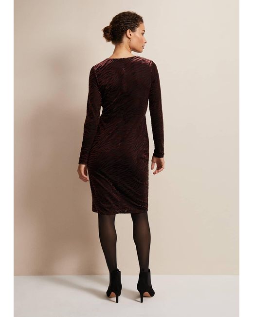 Phase Eight Natural Elina Velvet Burnout Dress