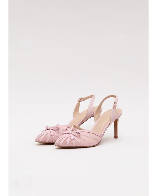 Phase Eight Pink Grosgrain Heels