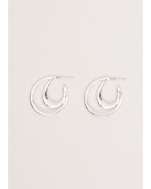 Phase Eight Natural Double Hoop Earrings