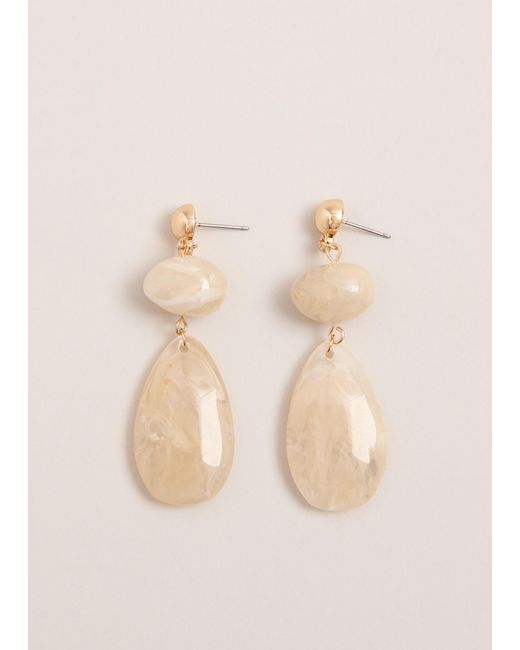 Phase Eight Natural Drop Stone Earrings
