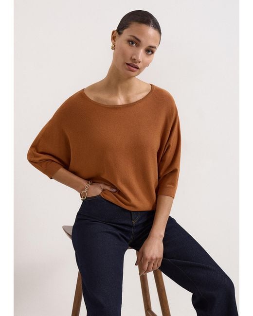 Phase Eight Blue Cristine Knit Jumper