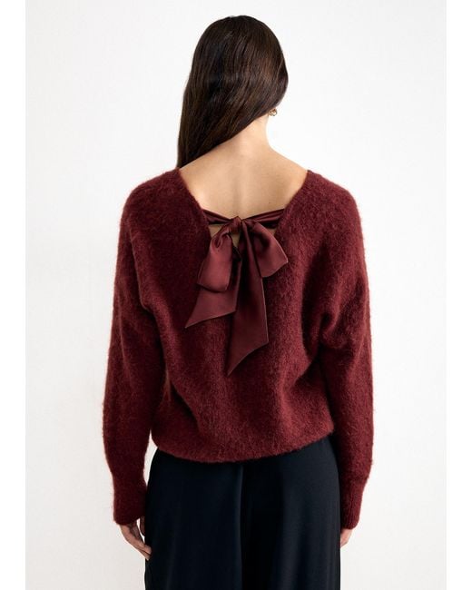 Phase Eight Red Pamela Mohair Jumper