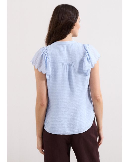 Phase Eight White Aleasha Cotton Blouse