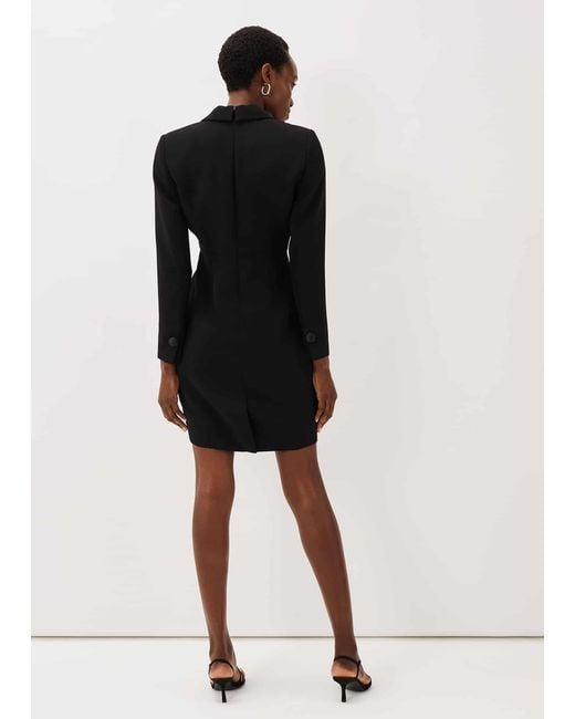 Phase Eight Black Lolicia Tuxedo Dress