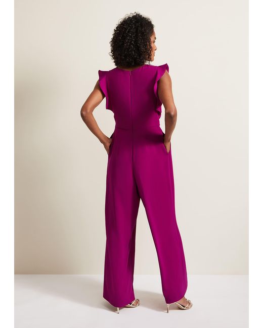 Phase Eight Pink 's Minnie One Shoulder Pleated Maxi Dress