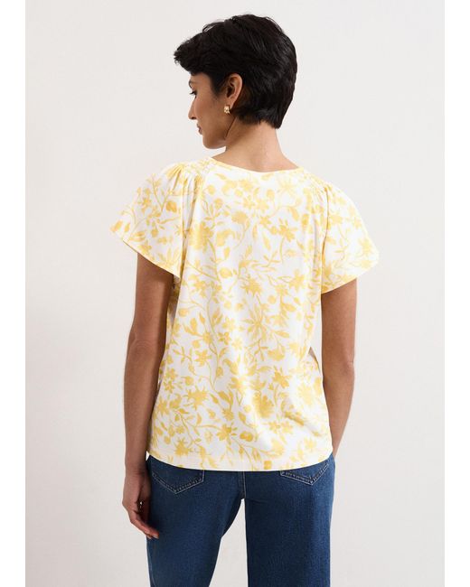 Phase Eight Natural Adeline Print Top
