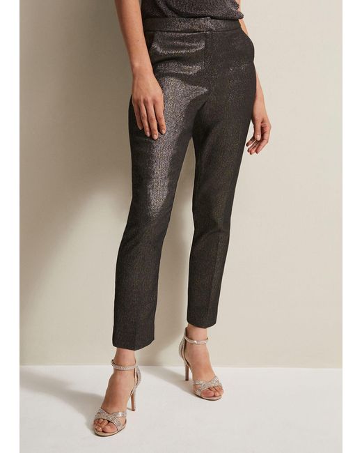 Phase Eight Natural 's Ulrica Shimmer Straight Leg Trousers