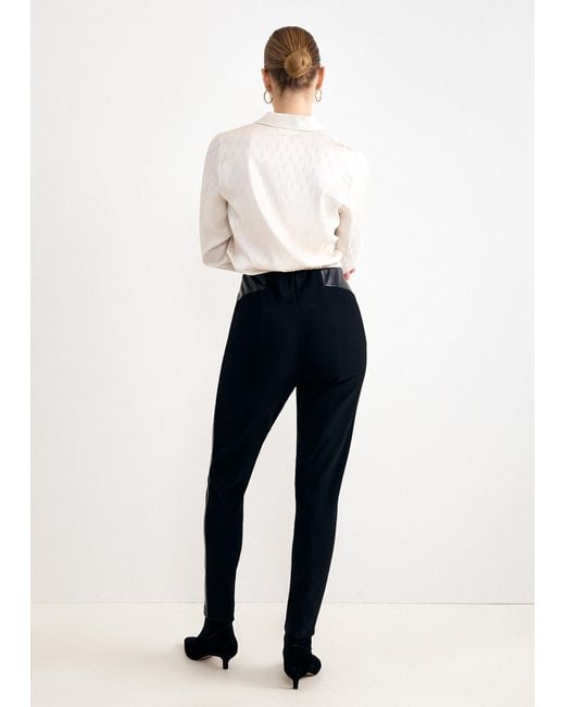 Phase Eight Natural Alora Pu Ponte Mix Trouser