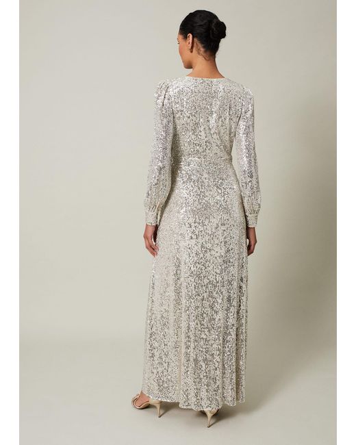 Phase Eight Gray 's Alessandra Sequin Embellished Jumpsuit
