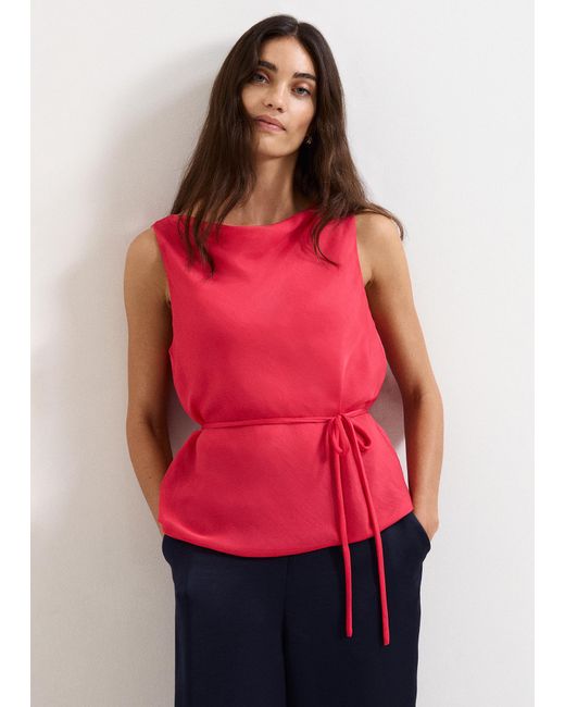Phase Eight Red Hazel Silk Blouse
