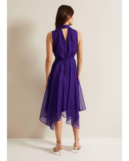 Phase Eight Purple 's Lucinda Fit And Flare Dress