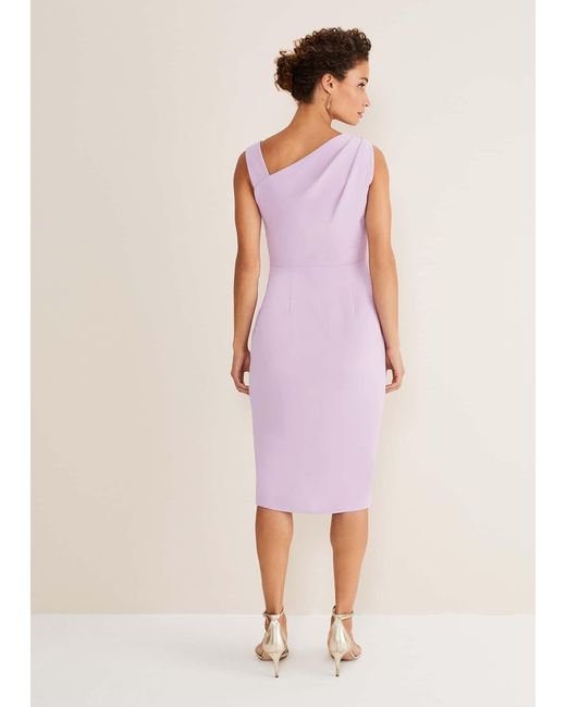 Phase Eight Pink Emmie Asymmetric Hem Dress