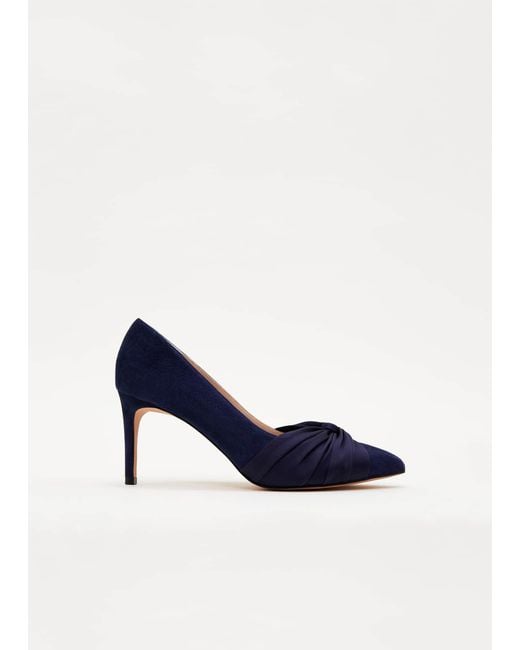 Phase Eight Blue Kendal Court Shoe