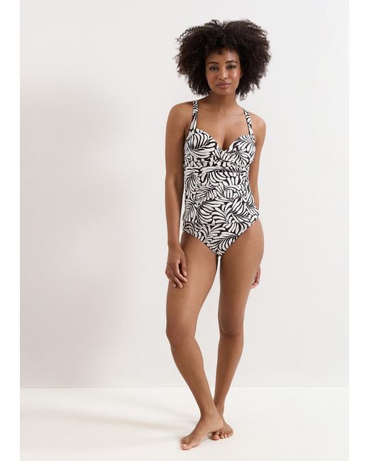Phase Eight Brown Rio Leaf Print Tankini Bottom