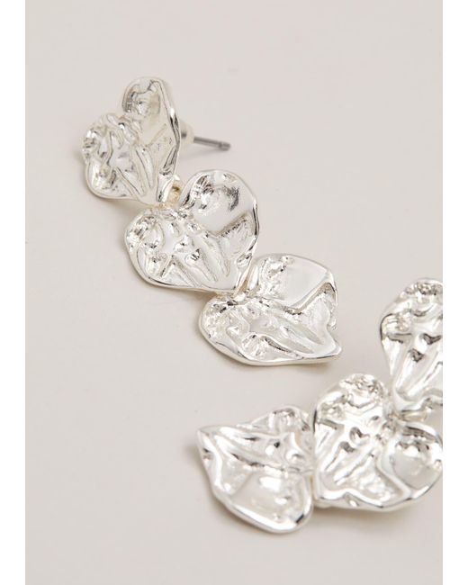 Phase Eight Natural Triple Heart Earring