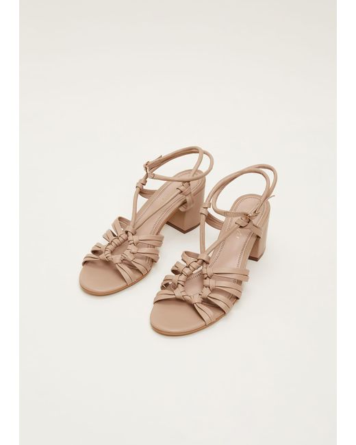 Phase Eight Natural Leather Ankle Strap Sandal Shoe