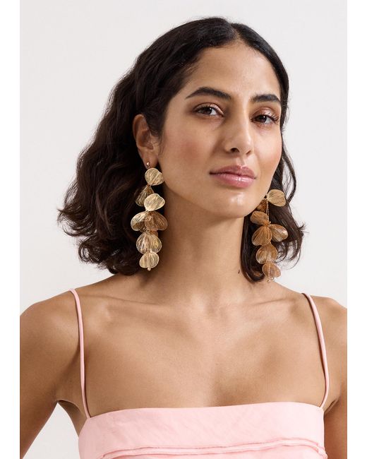 Phase Eight Natural Statement Petal Drop Earrings