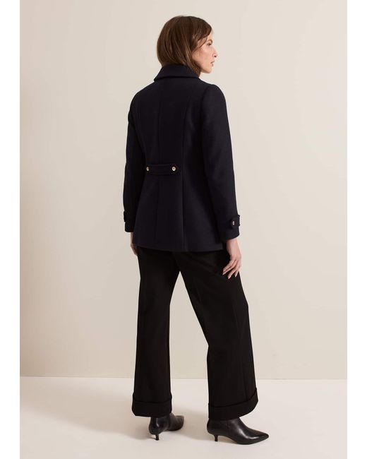 Phase Eight Blue Petite Aurelie Peacoat