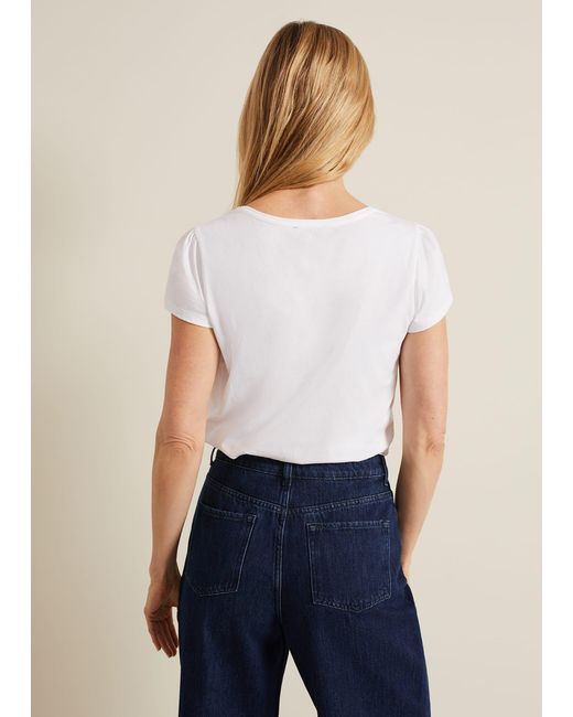 Phase Eight Gray Bella Square Neck Top
