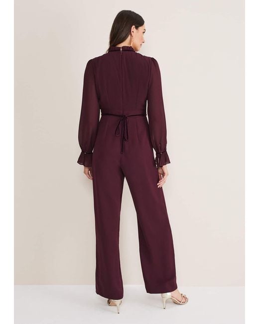 Phase Eight Purple Una Jumpsuit