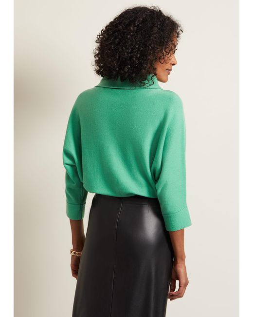 Phase Eight Green Salima Funnel Jumper
