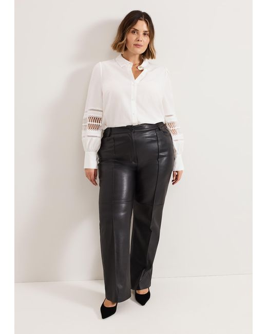Phase Eight Blue Emmelina Broderie Shirt