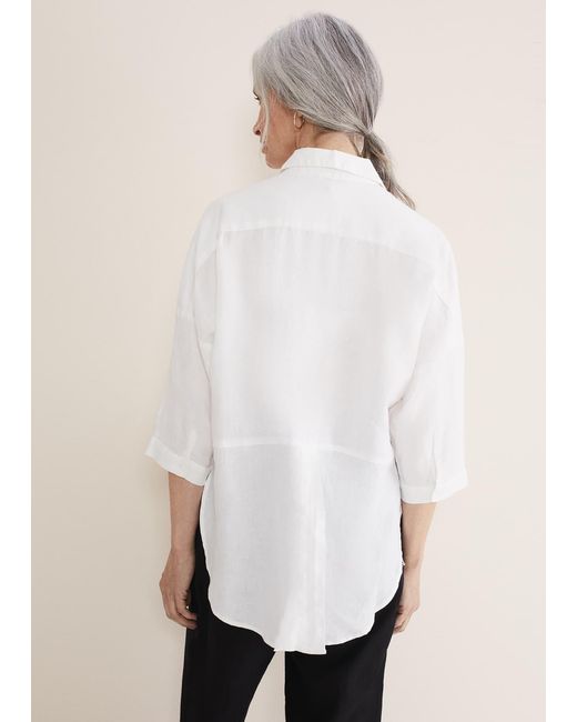 Phase Eight Natural Cynthia Linen Blouse