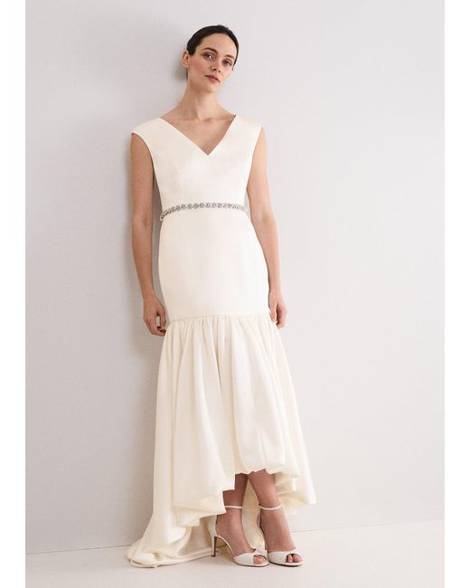 Phase Eight White Othelia Jewelled Maxi Dress
