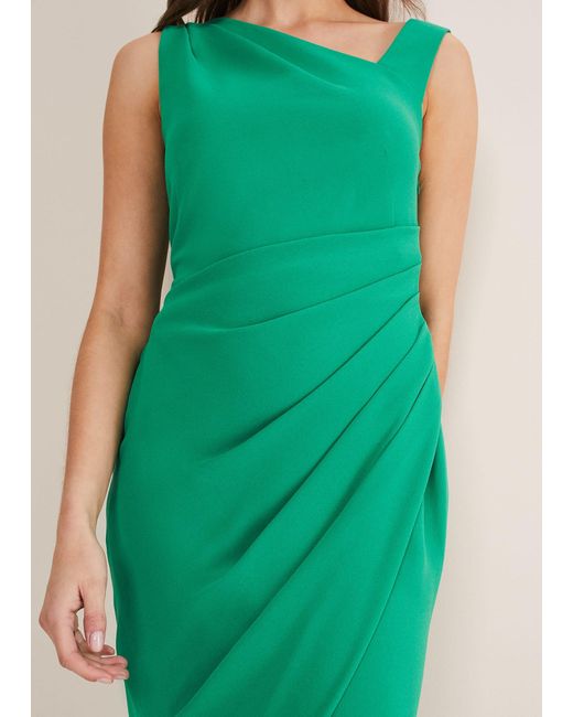 Phase Eight Green 's Emmie Asymmetric Hem Dress