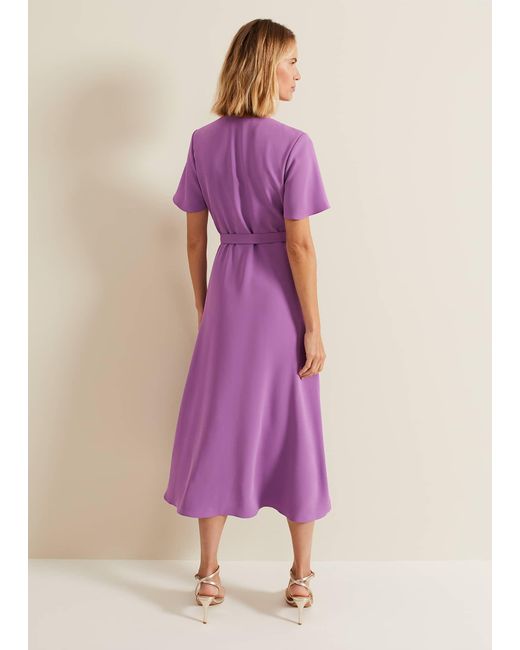 Phase Eight Purple 's Julissa Frill Wrap Dress