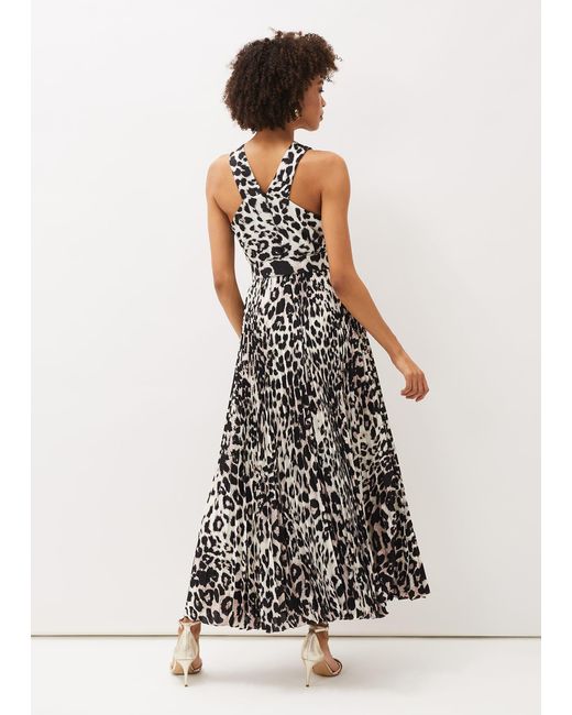 Phase Eight Multicolor Chelsie Leopard Print Midaxi Dress