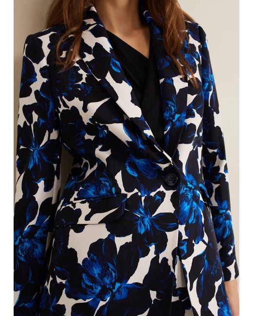 Phase Eight Blue 's Caddie Floral Suit Jacket